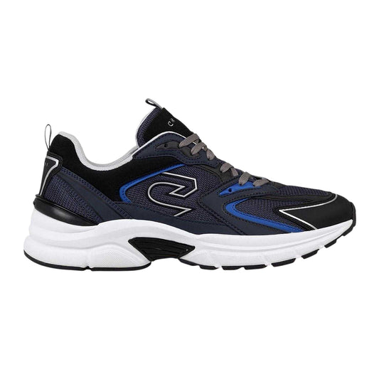 Navy - Front - Cruyff Mens Scorpius Leather Athletic Trainers