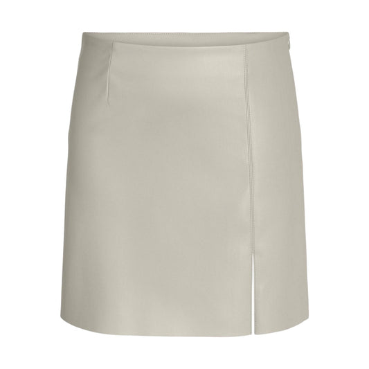 Moonbeam - Front - Mini Womens-Ladies Faux Leather Regular Mini Skirt