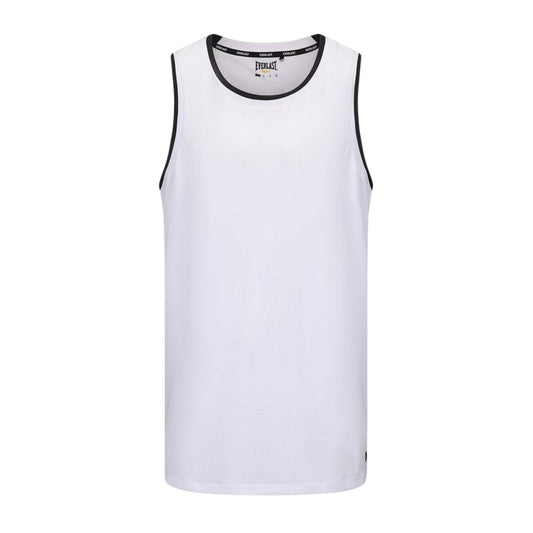 White-Black - Front - Everlast Unisex Adult Crew Neck Regular Sleeveless Tank Top
