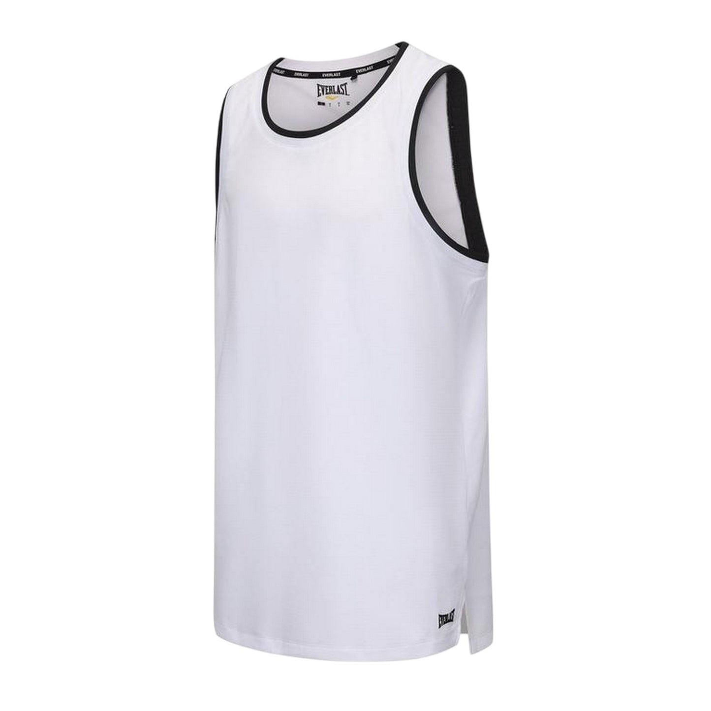 White-Black - Side - Everlast Unisex Adult Crew Neck Regular Sleeveless Tank Top