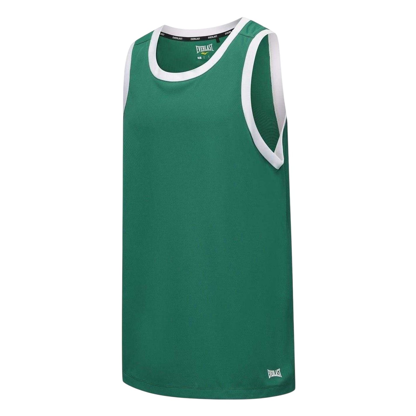 Green-White - Side - Everlast Unisex Adult Crew Neck Regular Sleeveless Tank Top