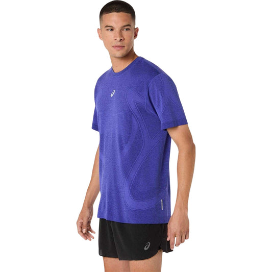 Cobalt - Front - Asics Mens Road Seamless Top