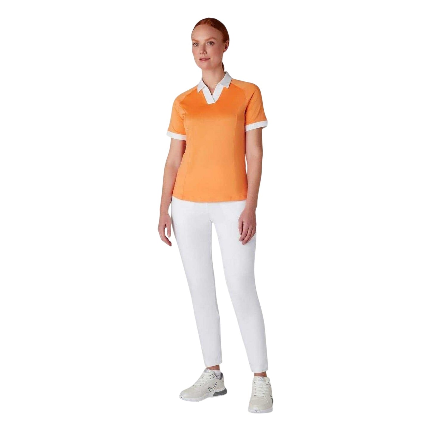 Papaya - Lifestyle - Callaway Womens-Ladies Vplack Regular Polo Shirt