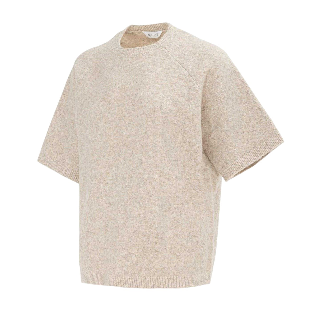 Grey - Side - Miso Womens-Ladies Knitted Top