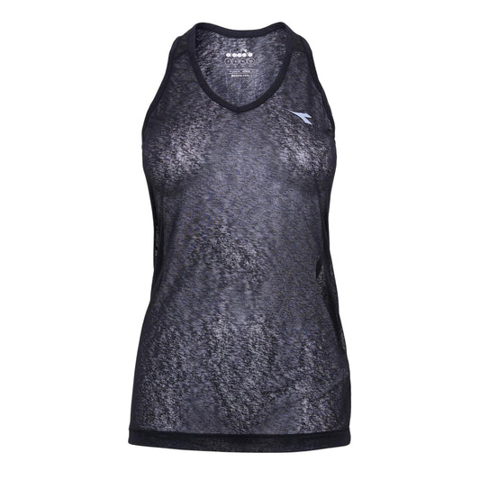 Black - Front - Diadora Womens-Ladies Sleeveless Tank Top