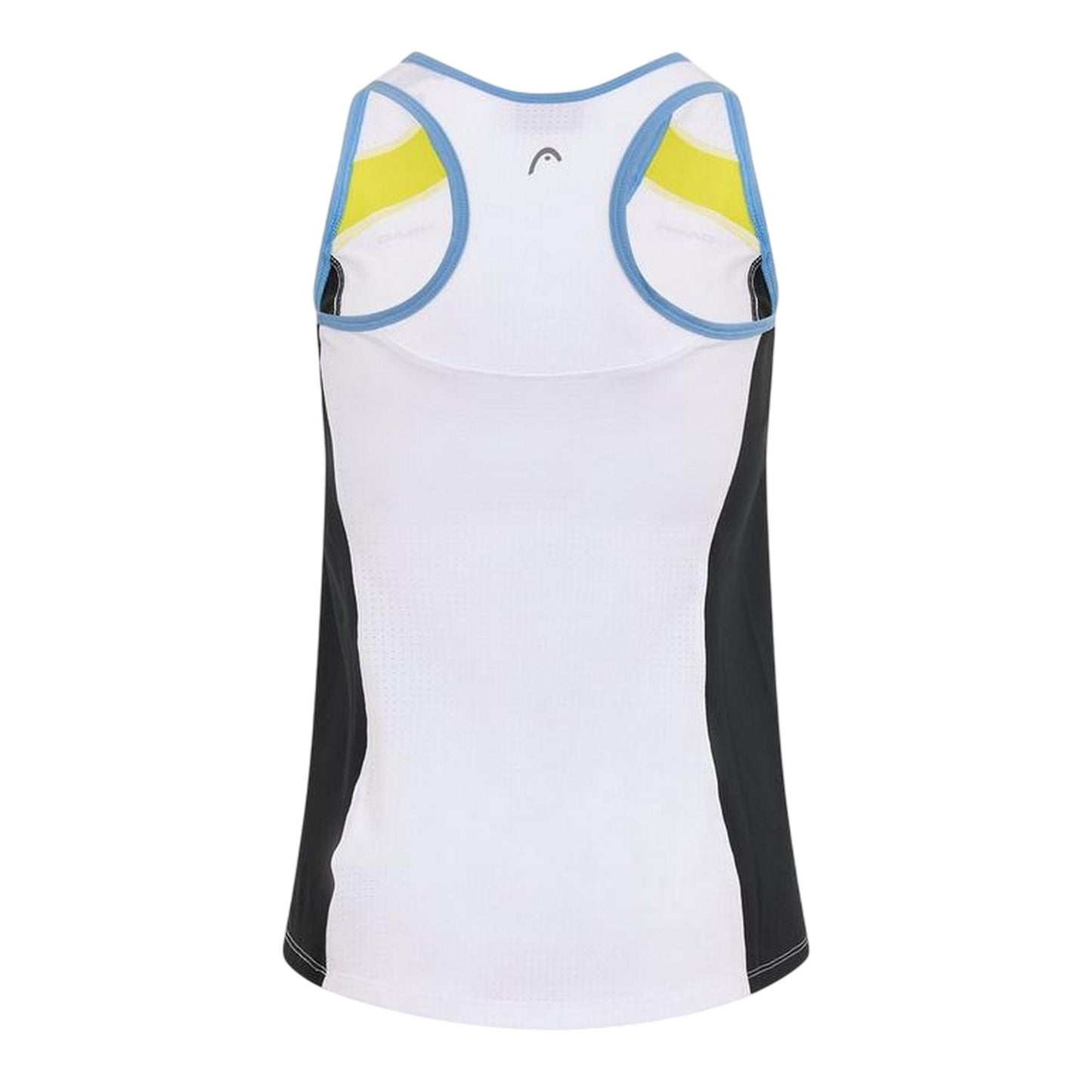 White - Back - Head Womens-Ladies Ava Scoop Neck Tank Top