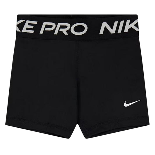 Black-White - Front - Nike Girls Dri-FIT Compression Shorts