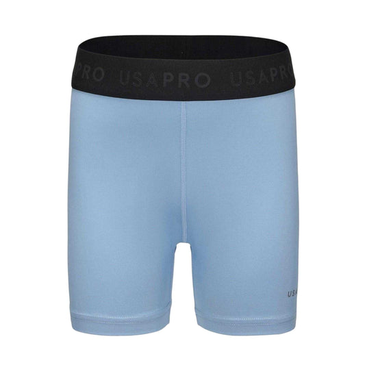 Brunnera Blue - Front - USA Pro Girls Training Shorts