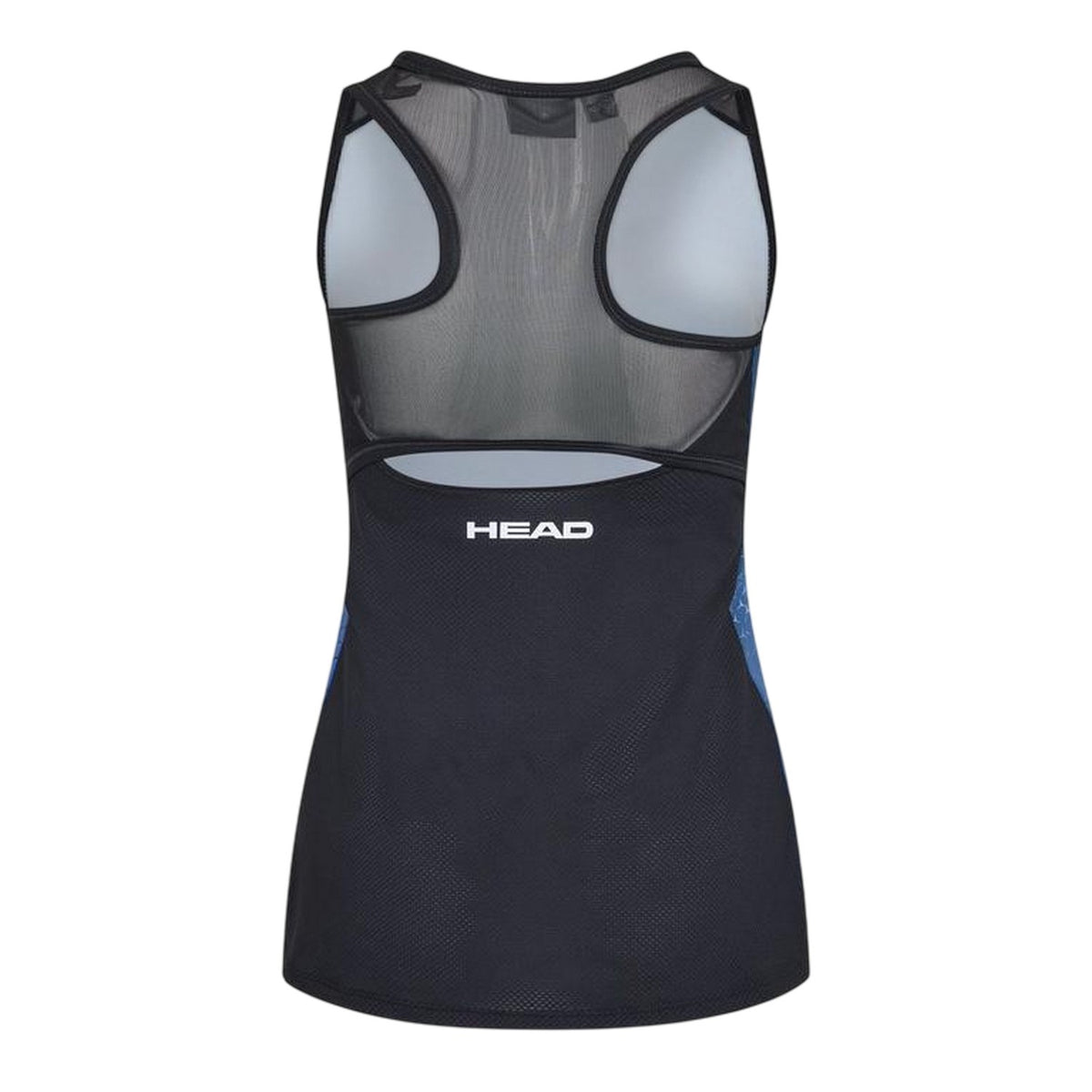 Blue - Back - Head Womens-Ladies Y Slim Tank Top