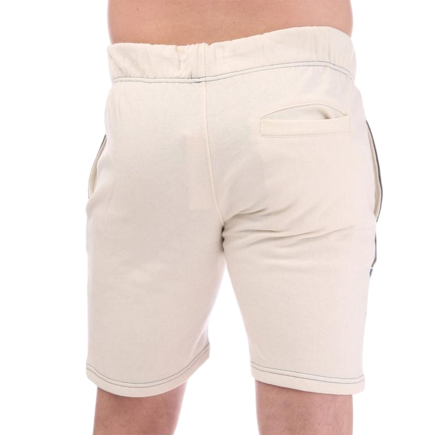 Blue - Back - DFND London Mens Race Contrast Athletic Shorts
