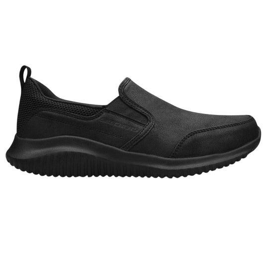 Black - Front - Skechers Mens Ultra Flex 3.0 Smooth Step Trainers