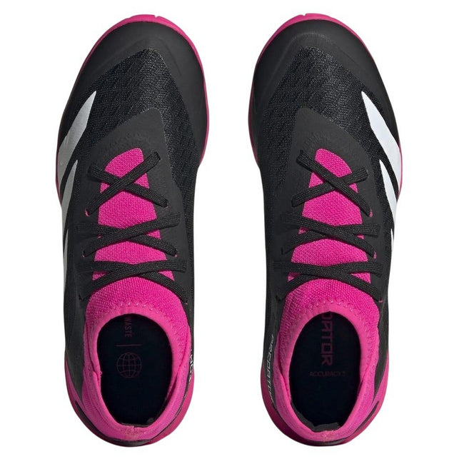 Black - Side - Adidas Childrens-Kids Predator Accuracy 3 Indoor Football Boots