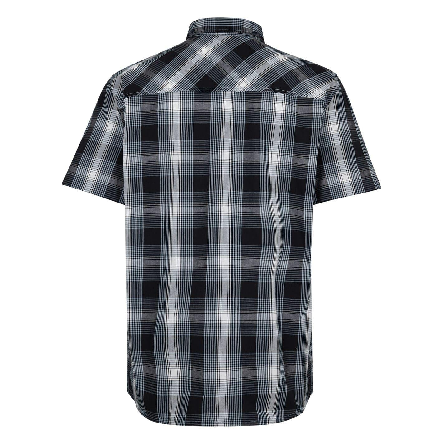 Navy - Back - Jack Wolfskin Mens Hot Chilli Plaid Shirt
