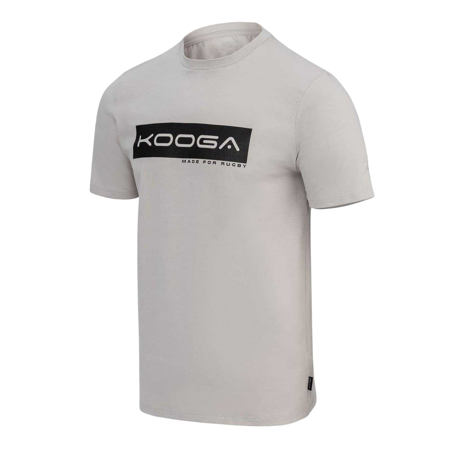 Grey - Side - KooGa Mens Made For Rugby Logo T-Shirt