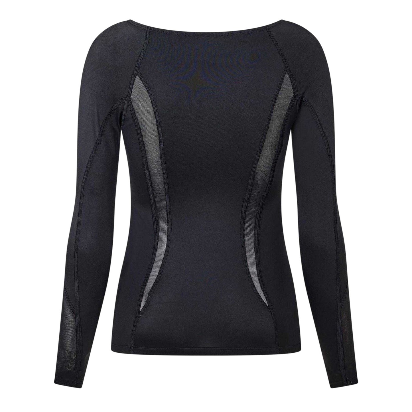 Black - Back - Skins Womens-Ladies Long-Sleeved Base Layer Top