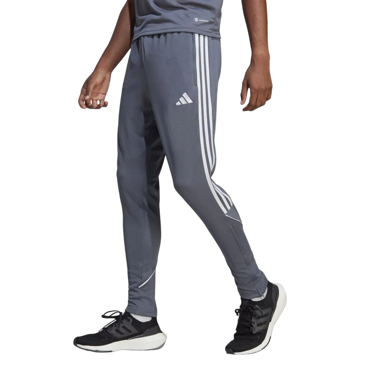 Grey - Side - Adidas Mens Tiro 23 League Jogging Bottoms