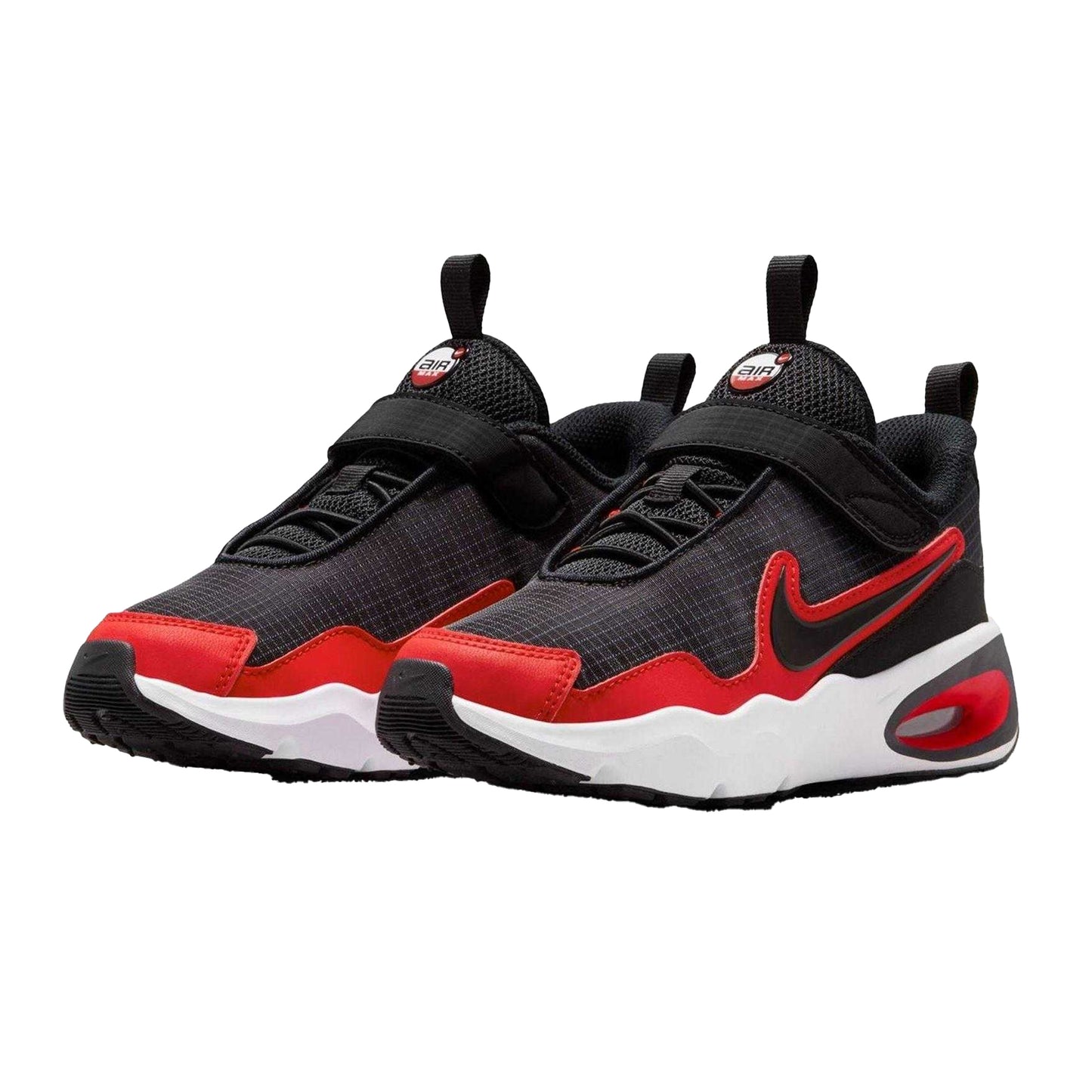 Grey-Red - Pack Shot - Nike Childrens-Kids Max Nova Air Cushioned Trainers