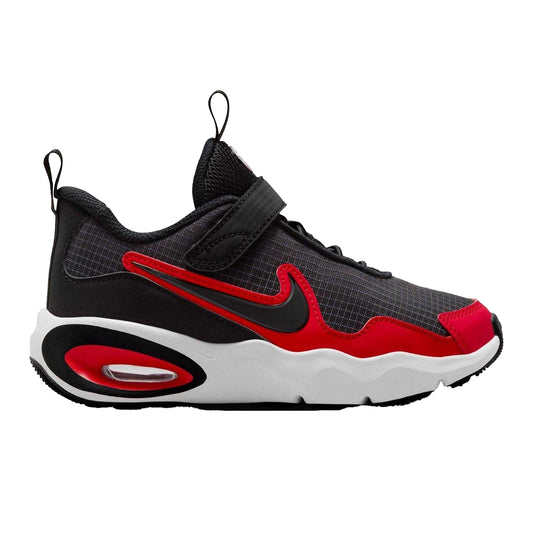 Grey-Red - Front - Nike Childrens-Kids Max Nova Air Cushioned Trainers