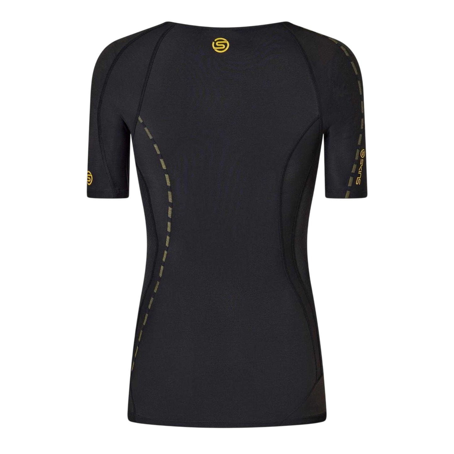 Black - Back - Skins Mens Short-Sleeved Compression Shirt