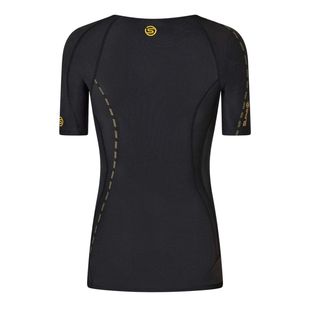 Black - Back - Skins Mens Short-Sleeved Compression Shirt