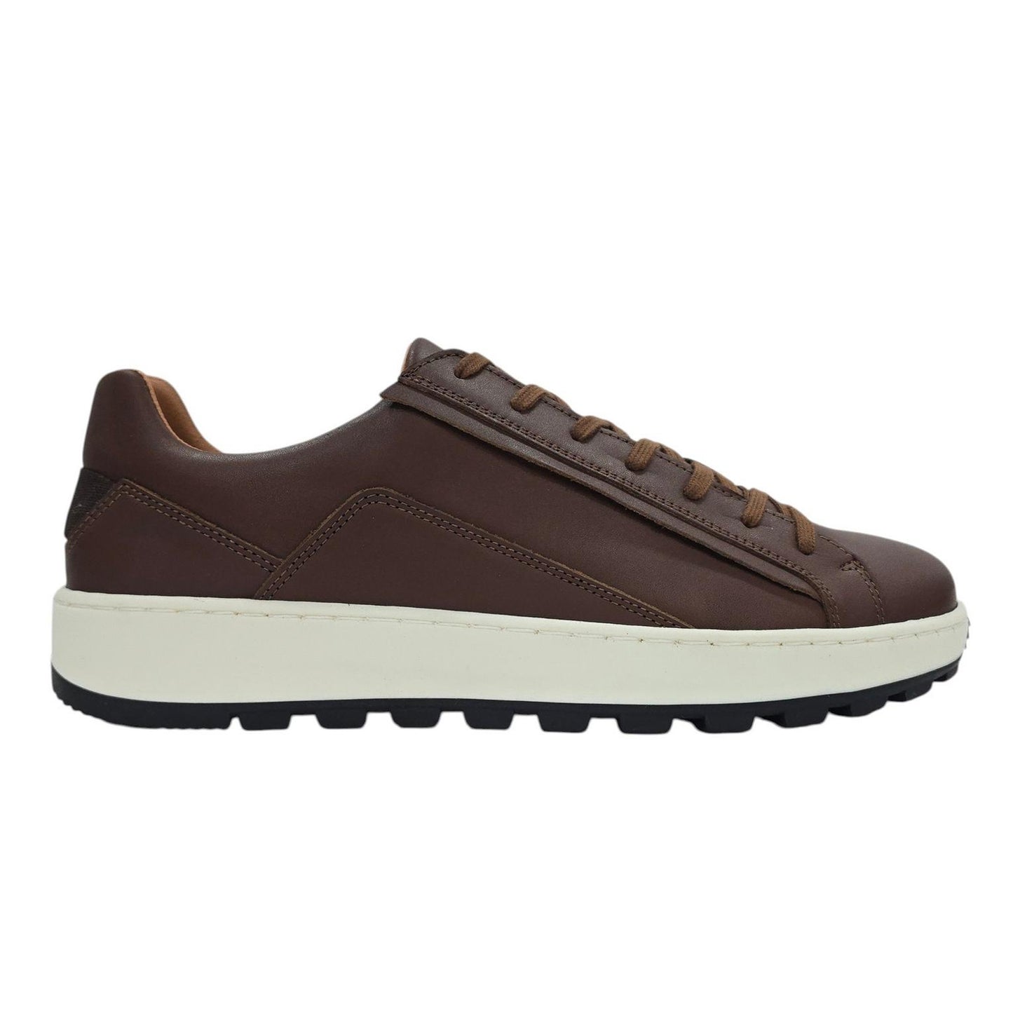 Brown - Lifestyle - Nicholas Deakins Mens Gilmore Leather Lace Up Trainers