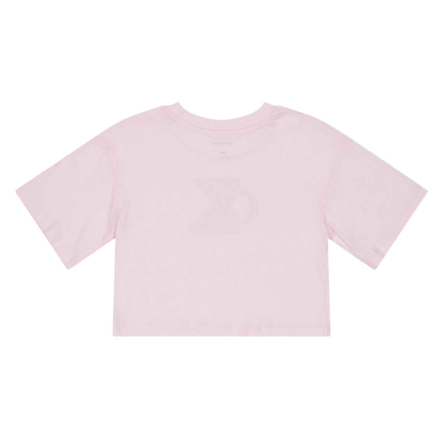 Pearl Pink - Back - Calvin Klein Childrens-Kids Embroidered Logo Cropped T-Shirt