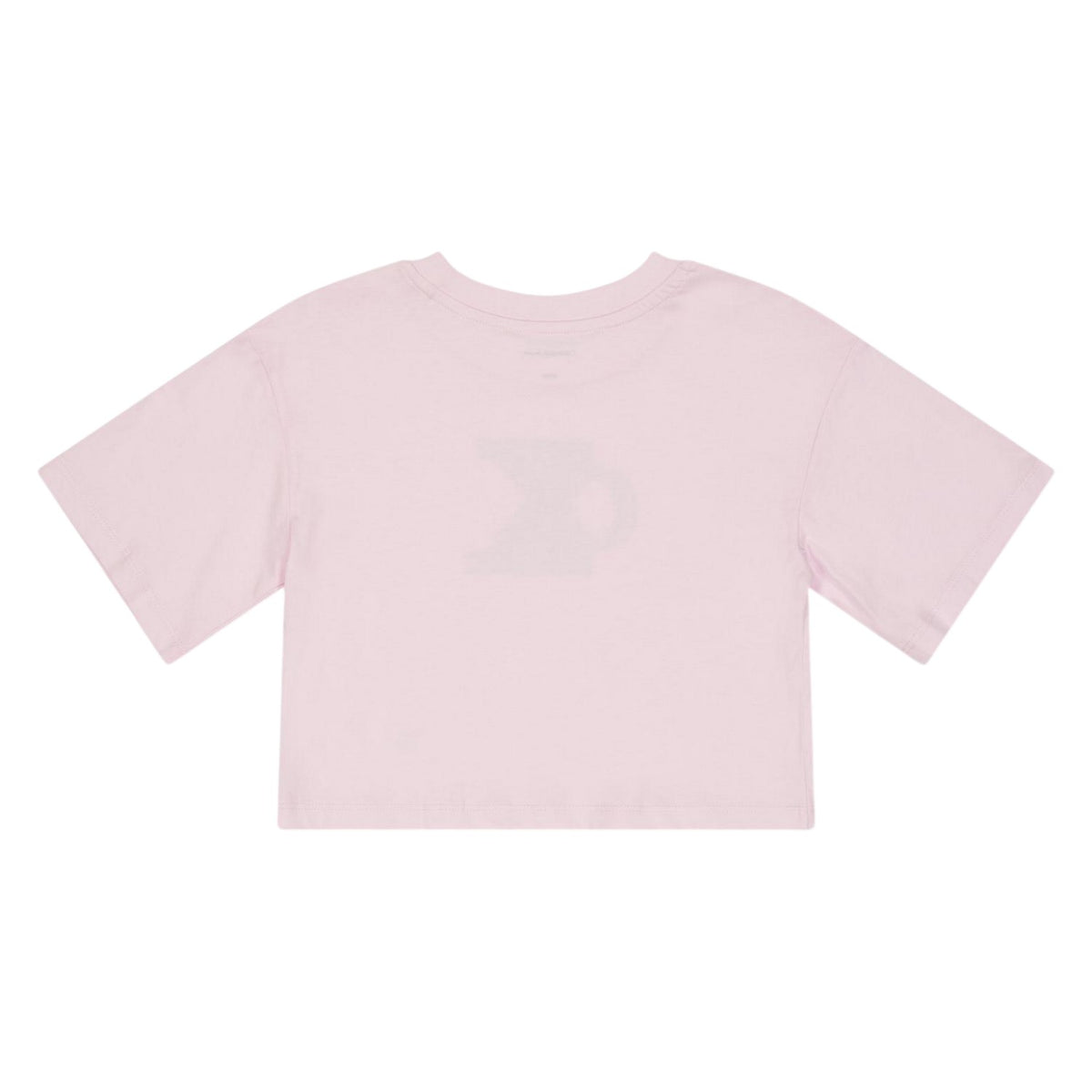 Pearl Pink - Back - Calvin Klein Childrens-Kids Embroidered Logo Cropped T-Shirt