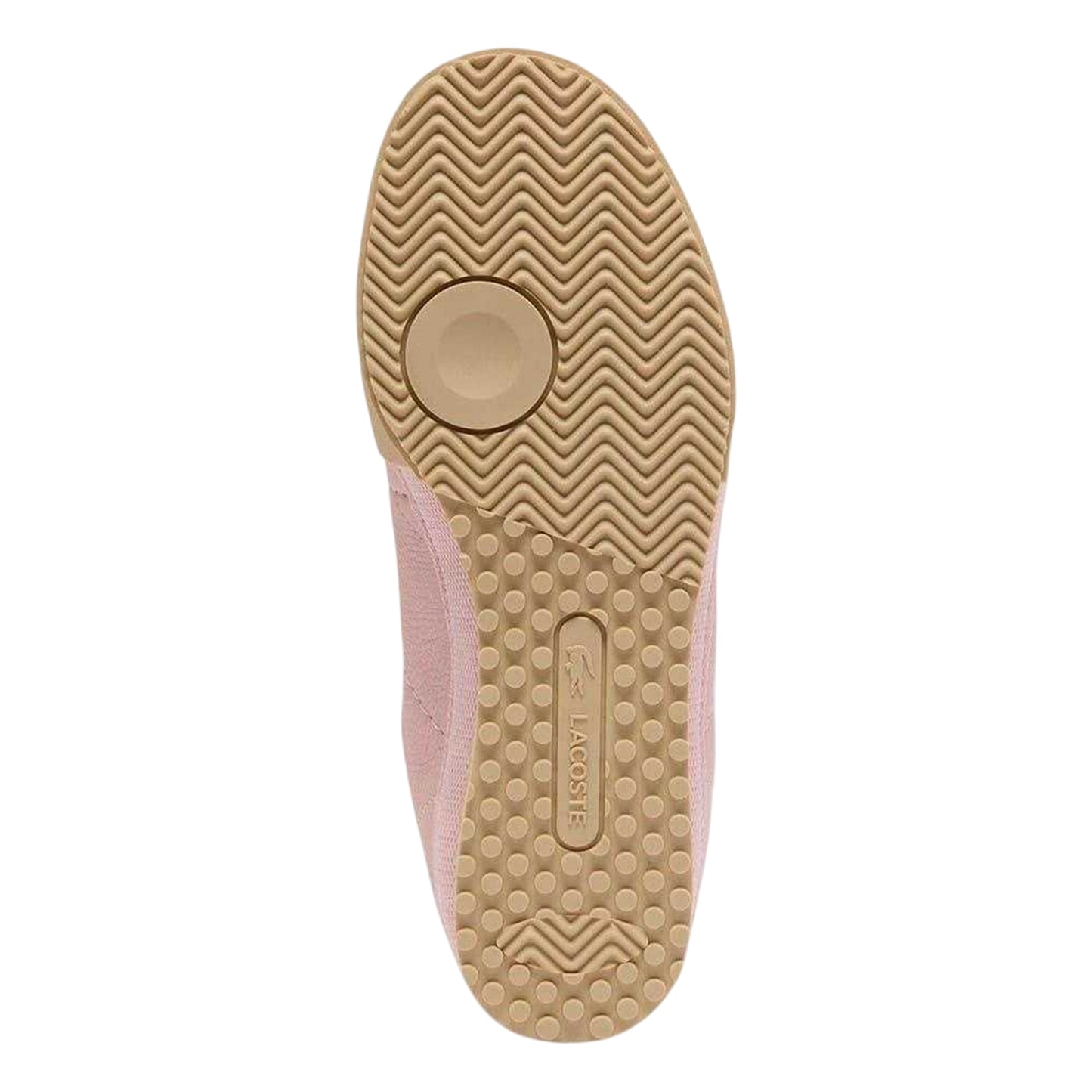 Pink-Light Brown - Lifestyle - Lacoste Womens-Ladies Aura Leather Lace Up Trainers