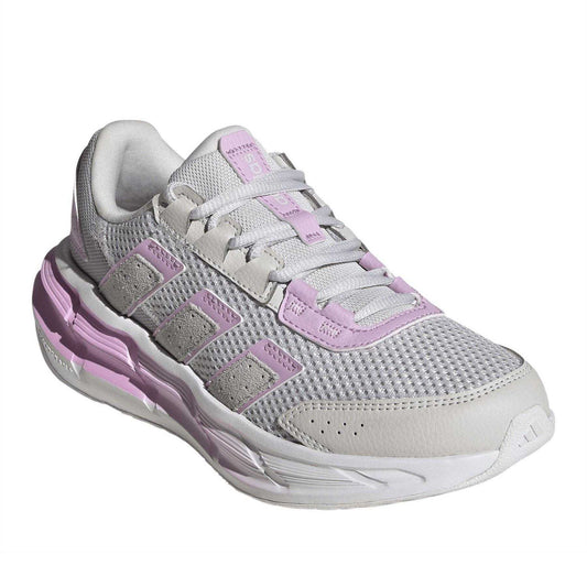 Grey-Lilac - Front - Adidas Girls Astrastar Cloudfoam Trainers