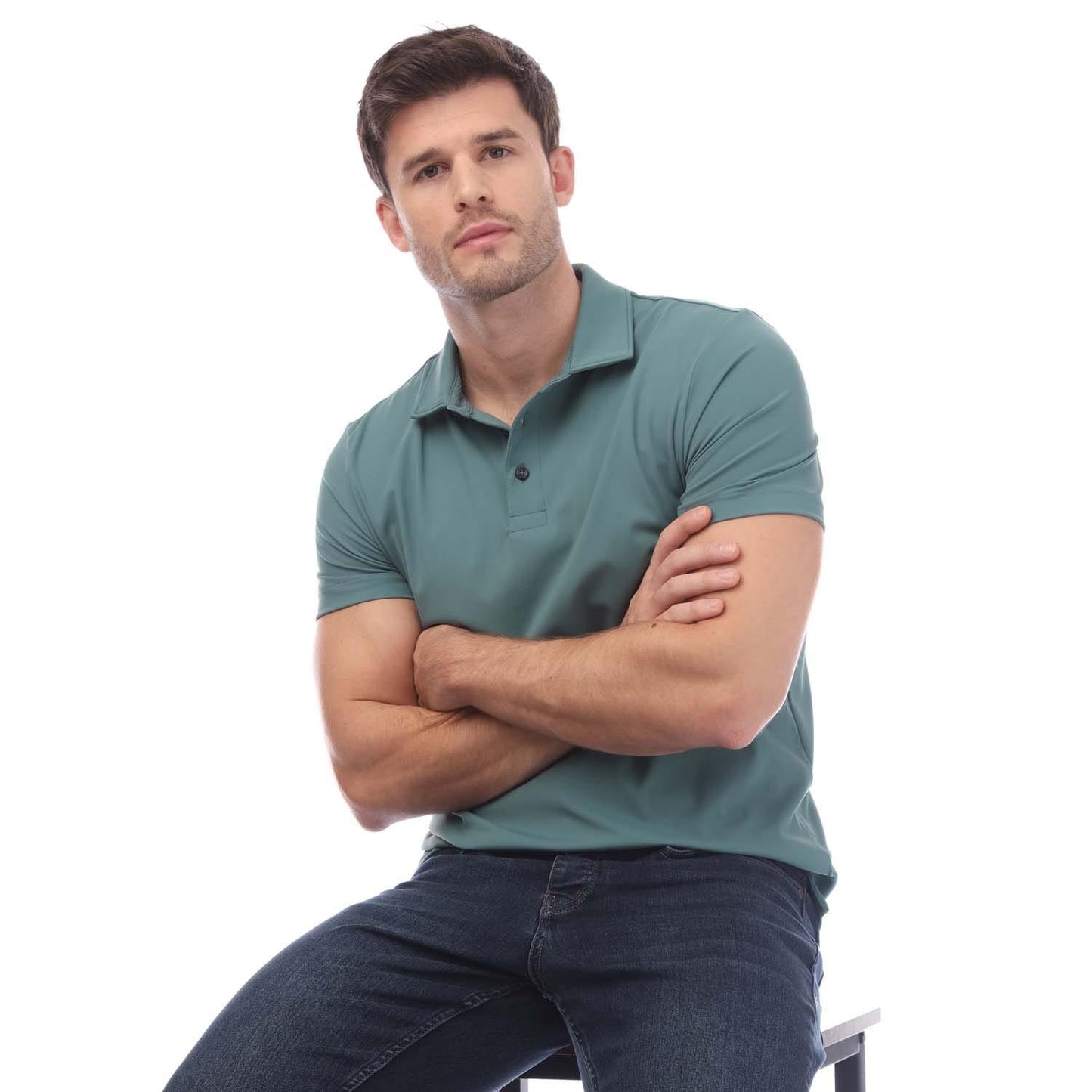 Green - Lifestyle - Boss Unisex Adult Place 41 Polo Shirt
