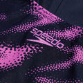 Navy-Pink - Lifestyle - Speedo Womens-Ladies Hyper Boom Placement Muscleback One Piece Swimsuit
