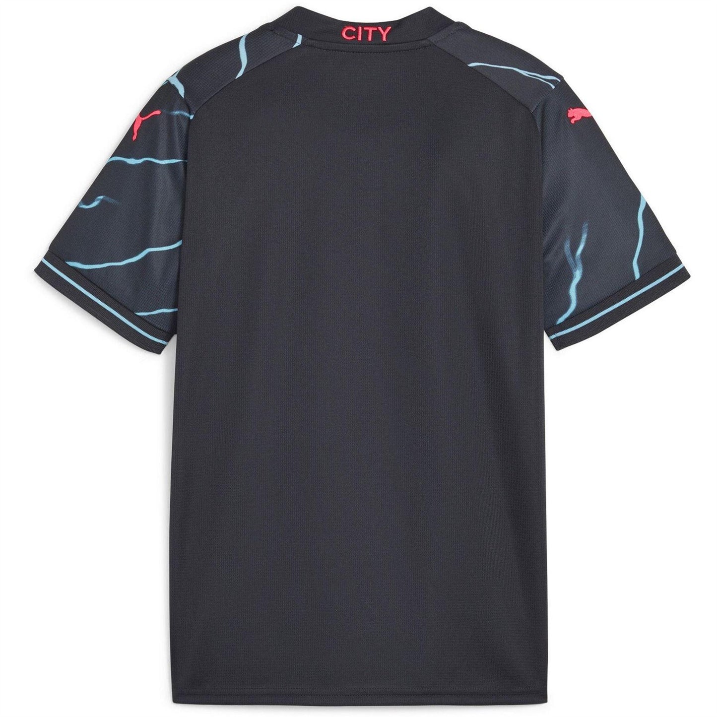 Dark Navy - Back - Puma Childrens-Kids 23-24 Manchester City FC Third Jersey