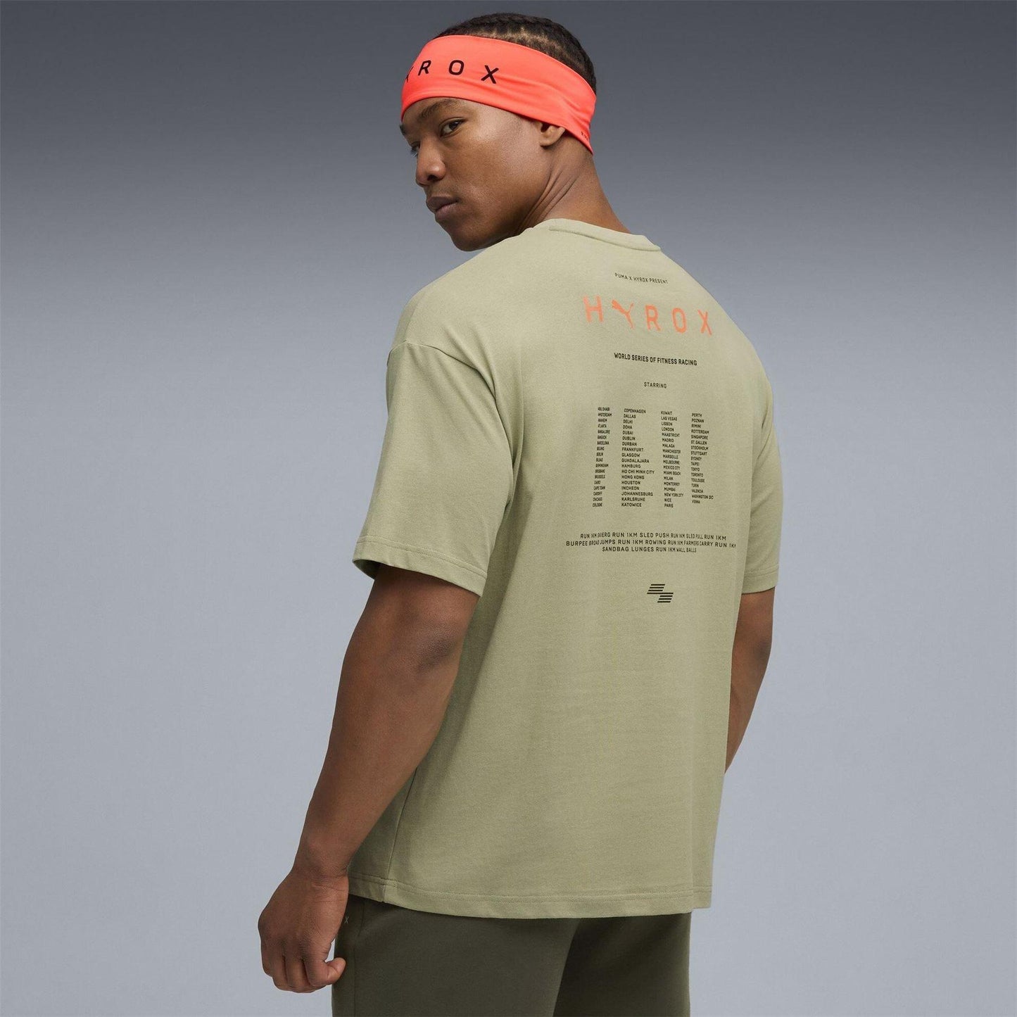 Army - Close up - Puma Mens Hyrox T-Shirt