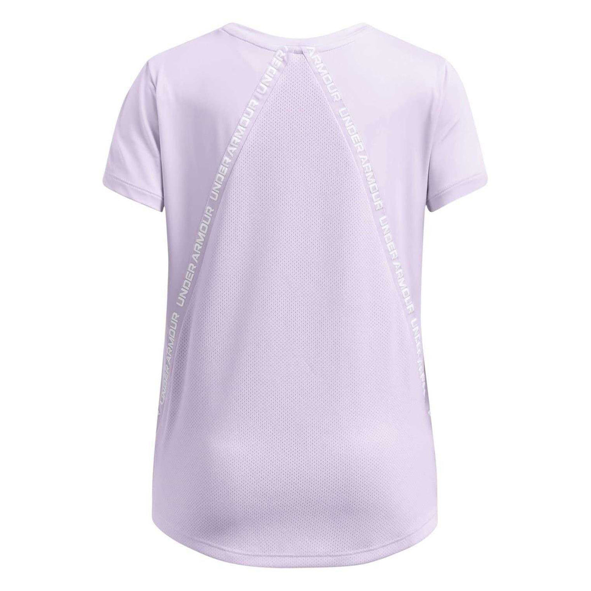 Purple - Back - Under Armour Girls Knockout T-Shirt