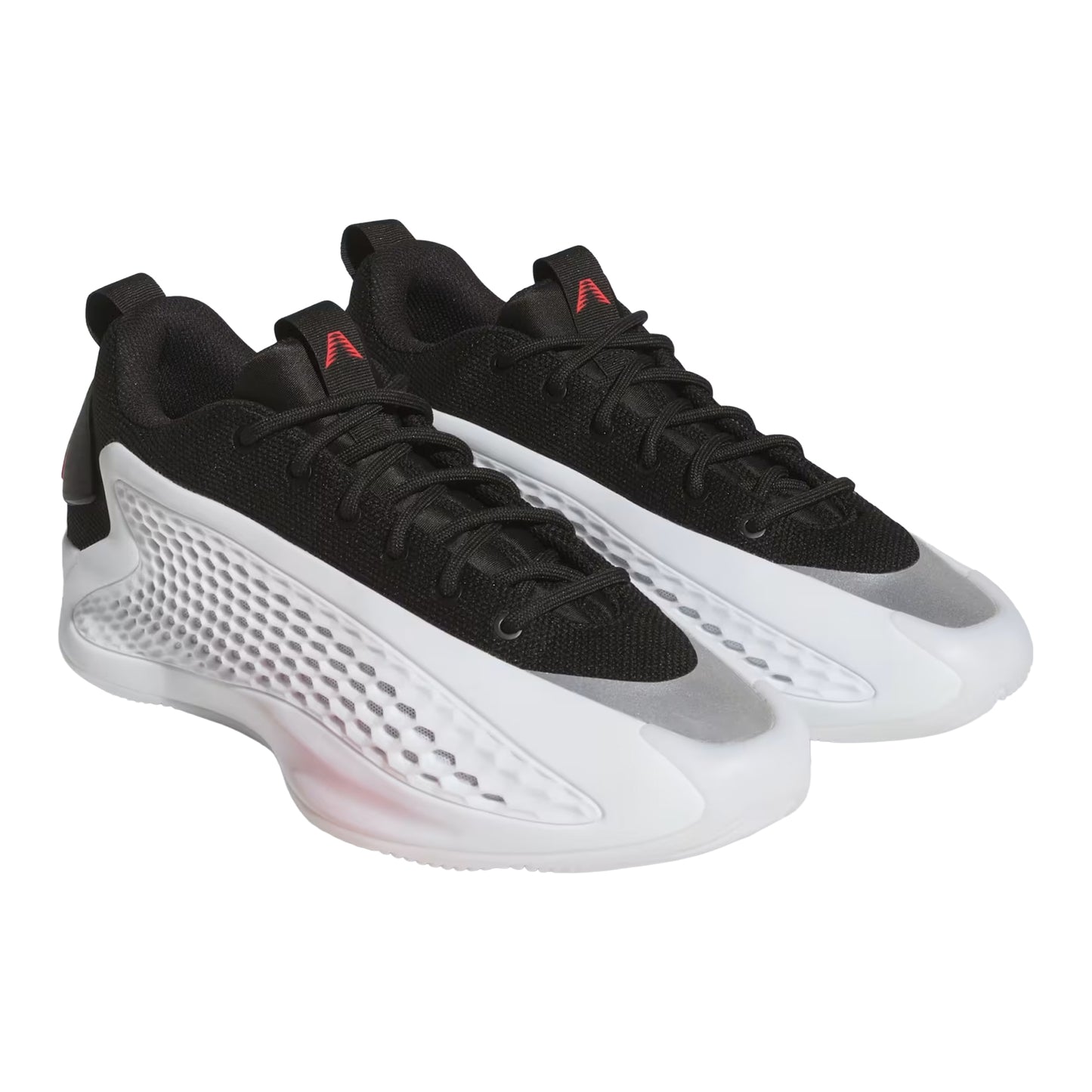 White-Black-Red - Pack Shot - Adidas Childrens-Kids Anthony Edwards Basketball Shoes