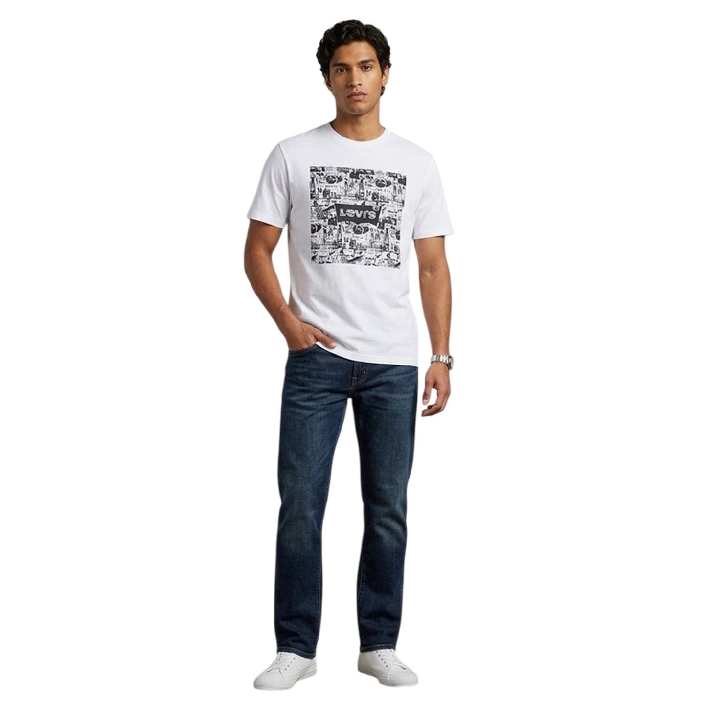 White - Lifestyle - Levis Mens Comic T-Shirt