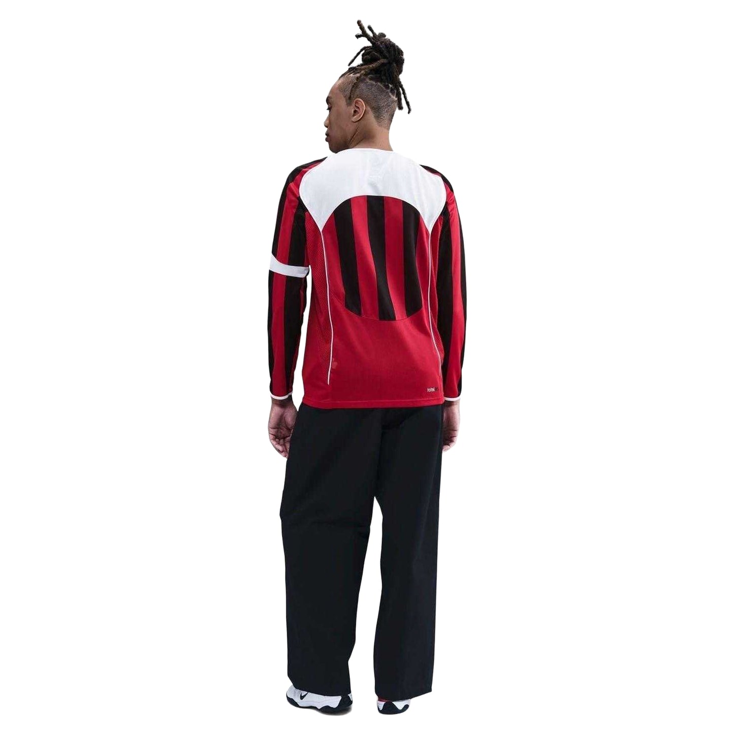 Red-White - Pack Shot - Nike Mens T90 Striped Football Jersey