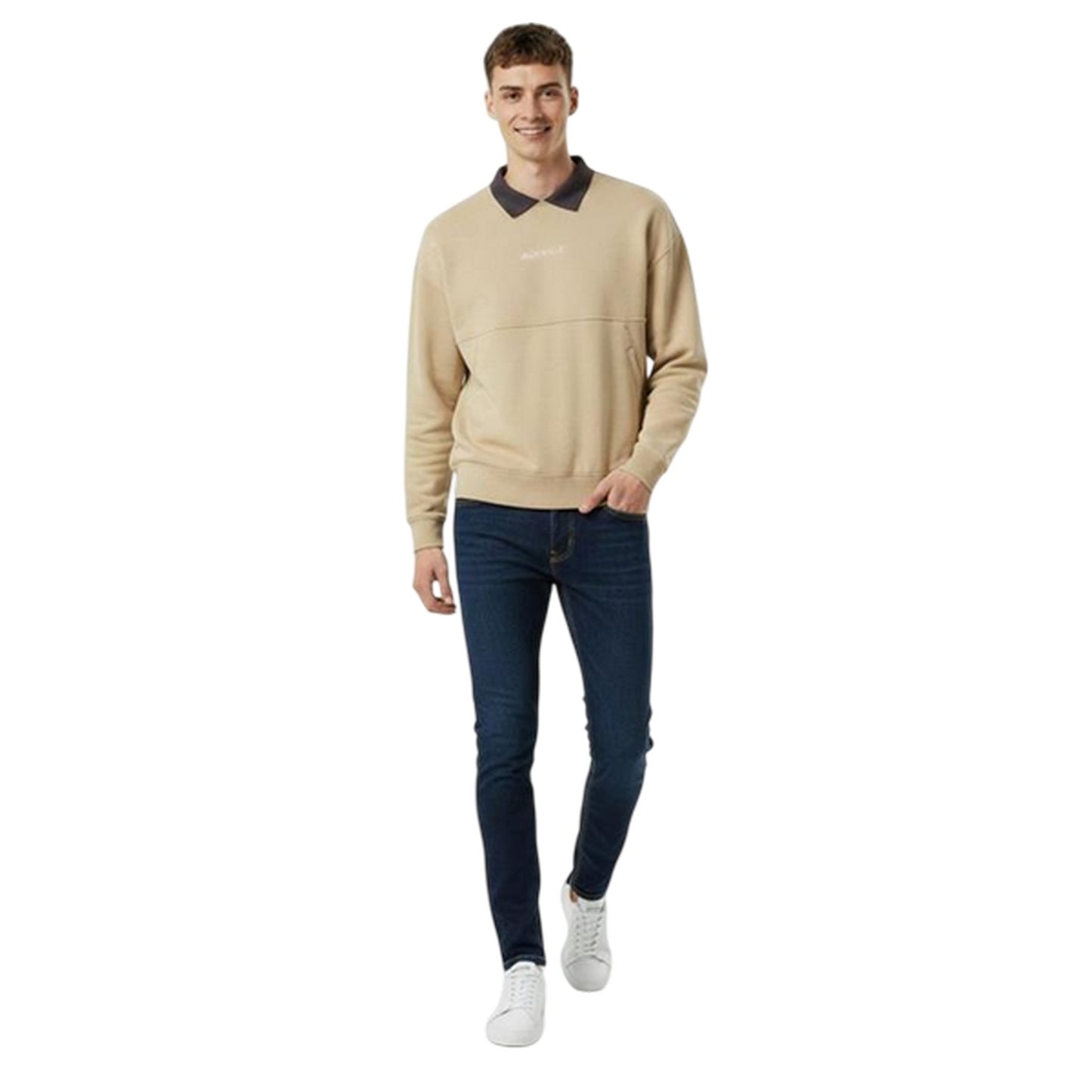 Willow - Pack Shot - Jack Wills Mens Collared Regular Sweatshirt