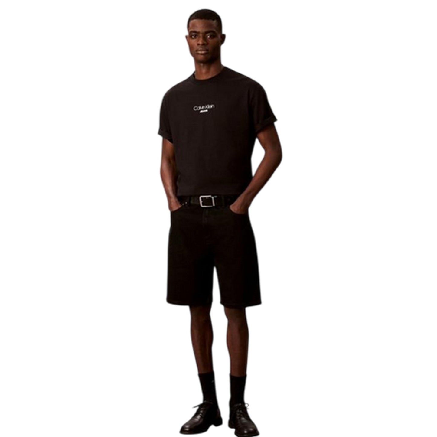 Black - Pack Shot - Calvin Klein Mens Graphic Relaxed Fit T-Shirt