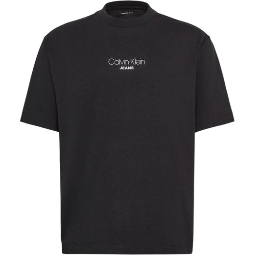 Black - Front - Calvin Klein Mens Graphic Relaxed Fit T-Shirt
