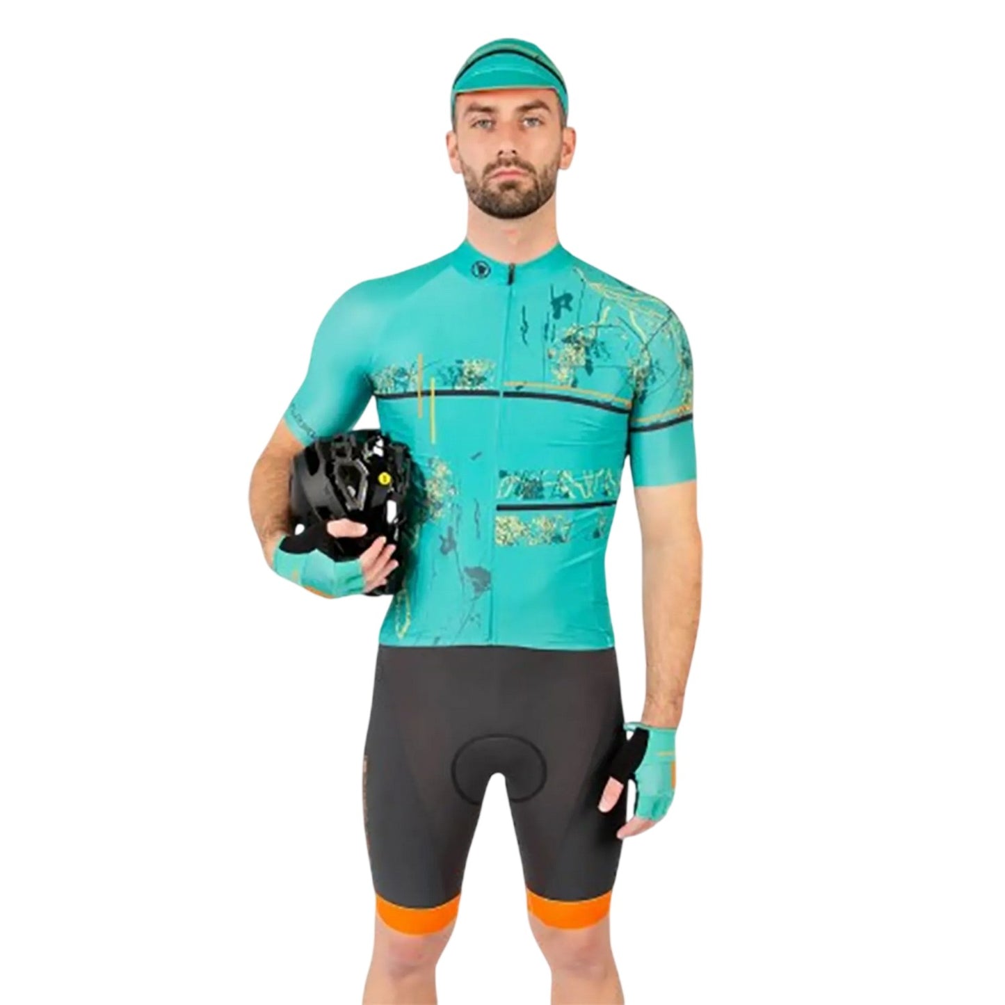 Blue - Pack Shot - Endura Mens Endura FS260 Abstract Cycling Jersey