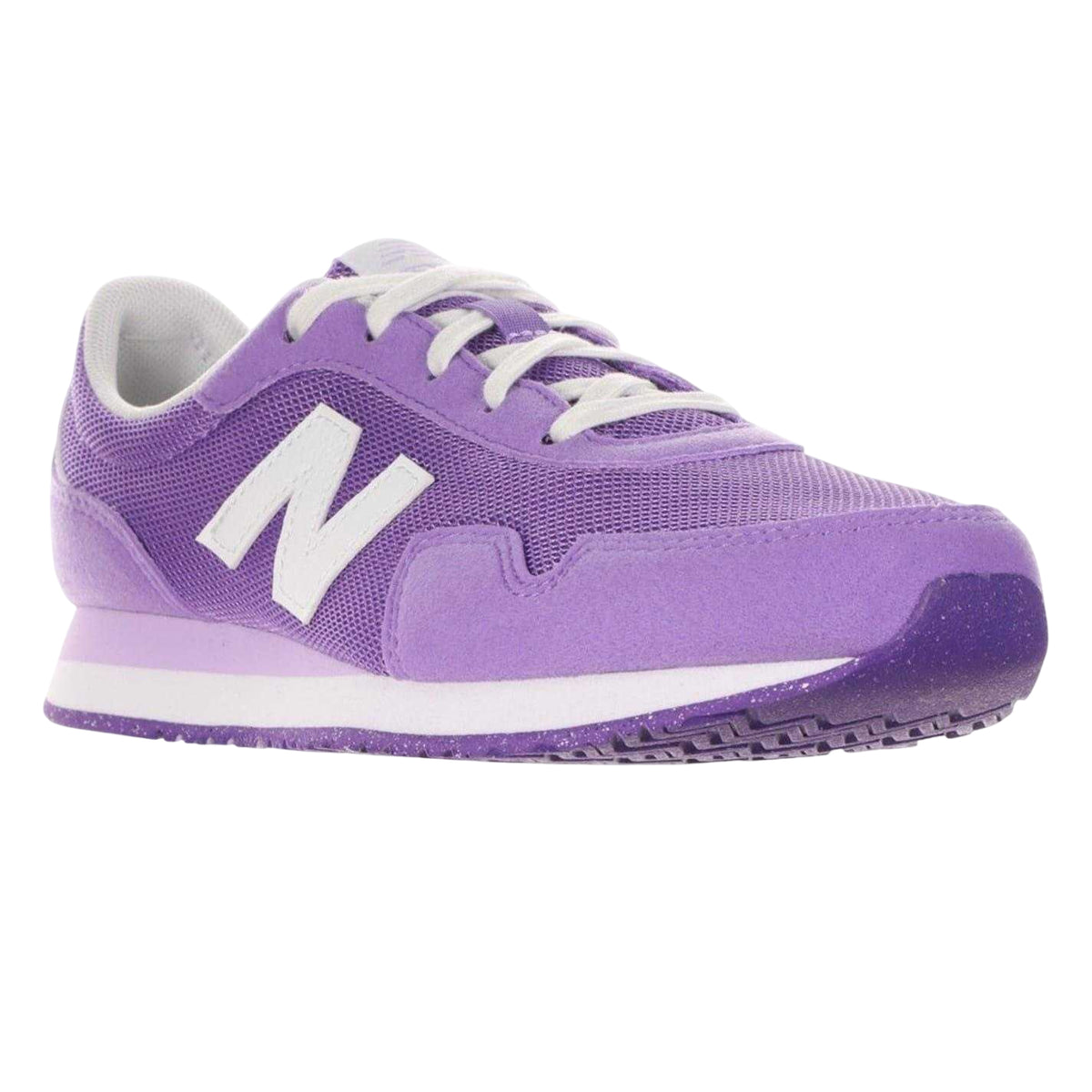 Lilac - Pack Shot - New Balance Womens-Ladies 515 Suede Flat Trainers