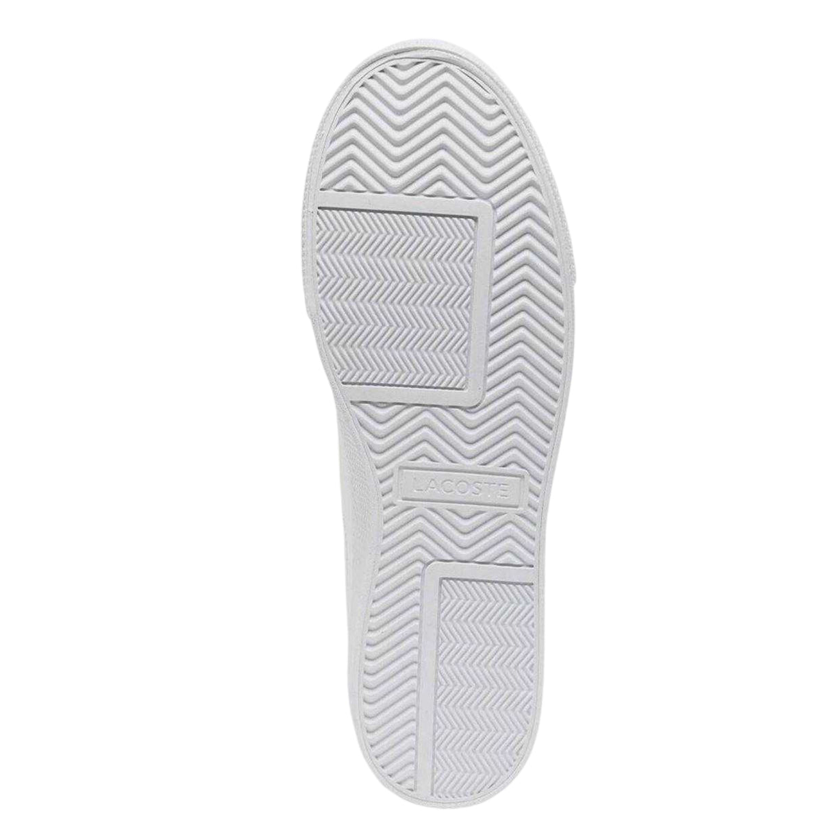 White-Gold - Pack Shot - Lacoste Womens-Ladies Ziane Leather Platform Trainers