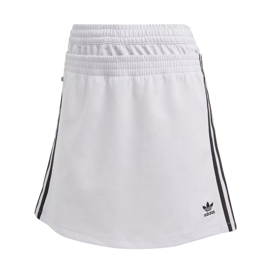 Silver - Front - Adidas Womens-Ladies Always Original Double Waist Detail Mini Skirt