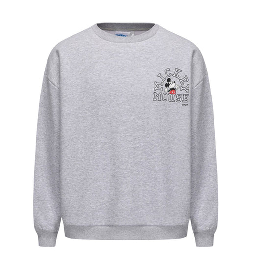 Grey - Front - Disney Womens-Ladies Mickey Mouse Crew Neck Sweatshirt