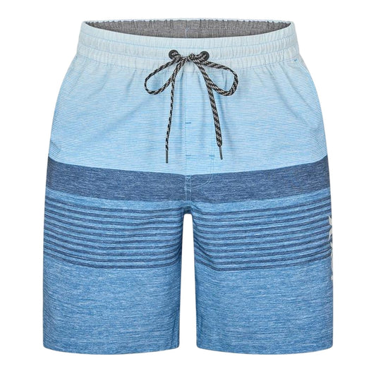 Photo Blue - Front - Hurley Mens Volley Ombre Stripe Swim Shorts