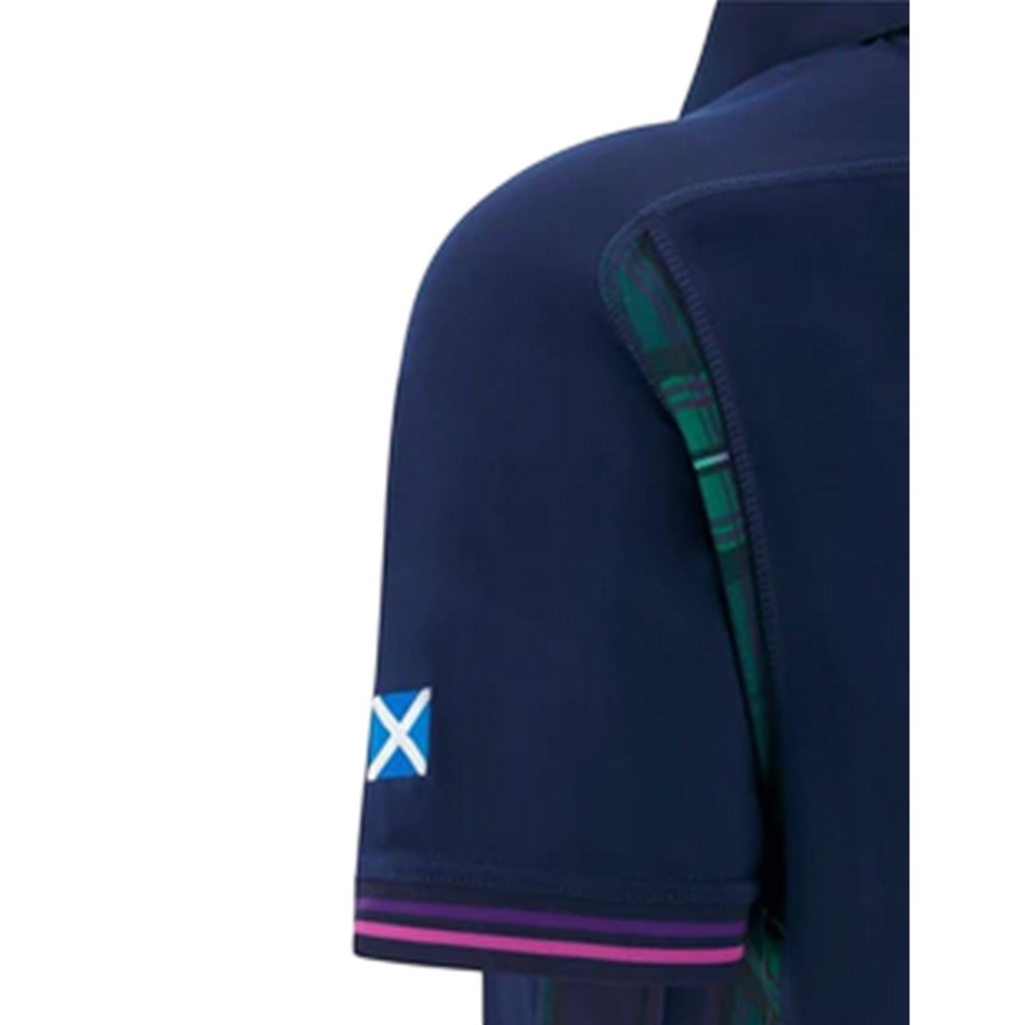 Navy - Lifestyle - Scotland RU Womens-Ladies 2025-2026 Tartan Home Shirt