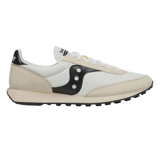 White - Front - Saucony Mens 80 Suede Trainers