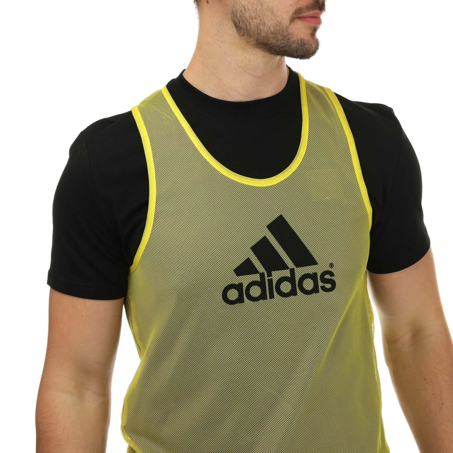 Yellow - Side - Adidas Mens Training Bib