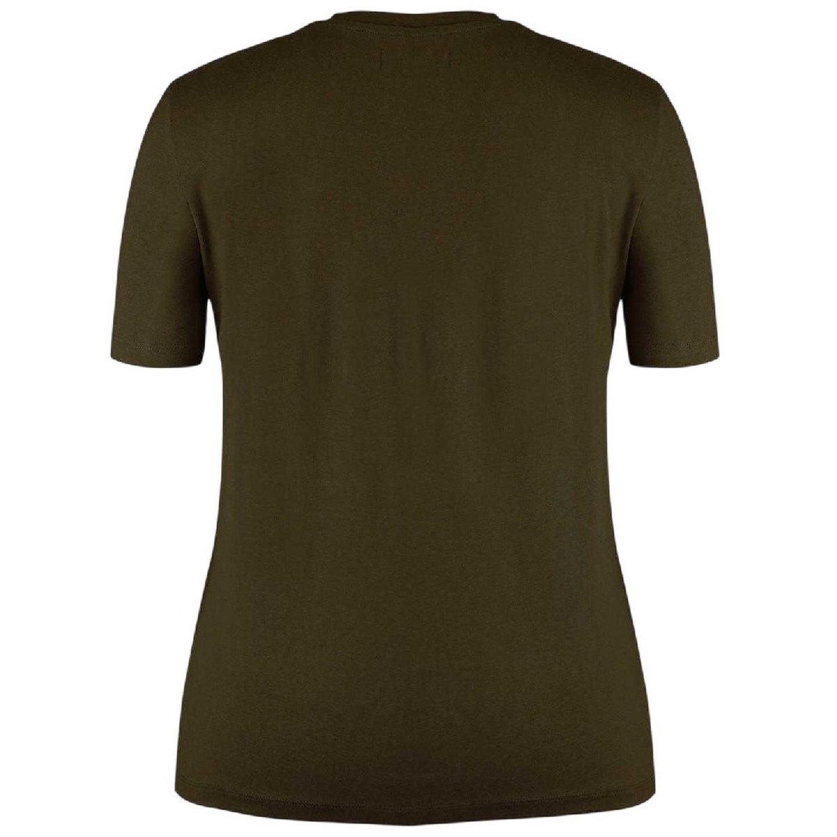 Khaki Green - Back - Biba Womens-Ladies Lips Cotton T-Shirt